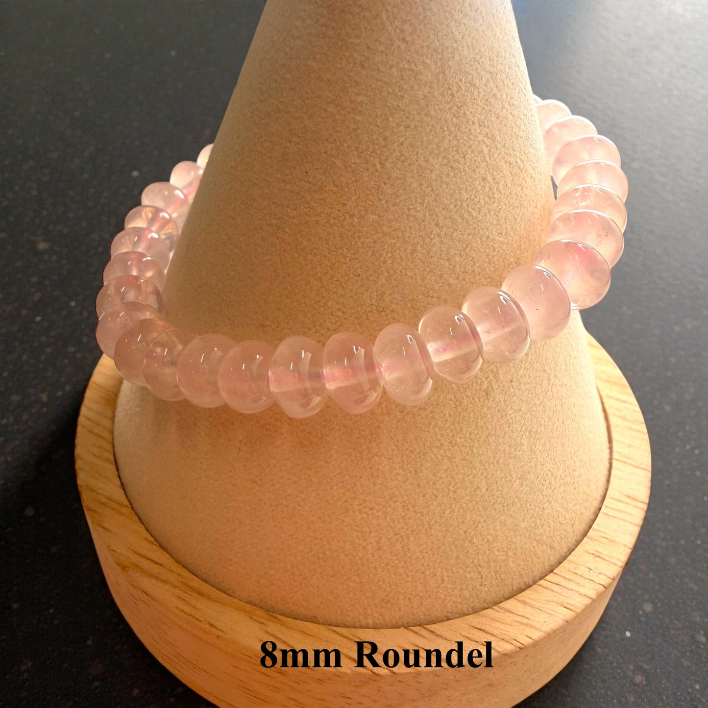 玫瑰石英串珠手鍊