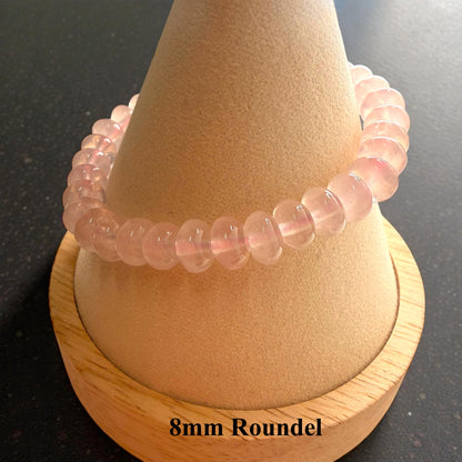 玫瑰石英串珠手鍊