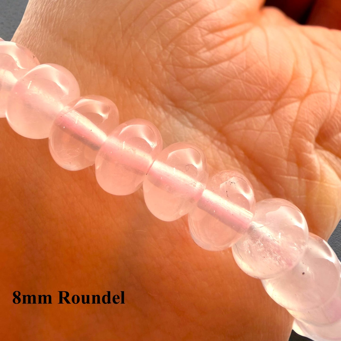 玫瑰石英串珠手鍊