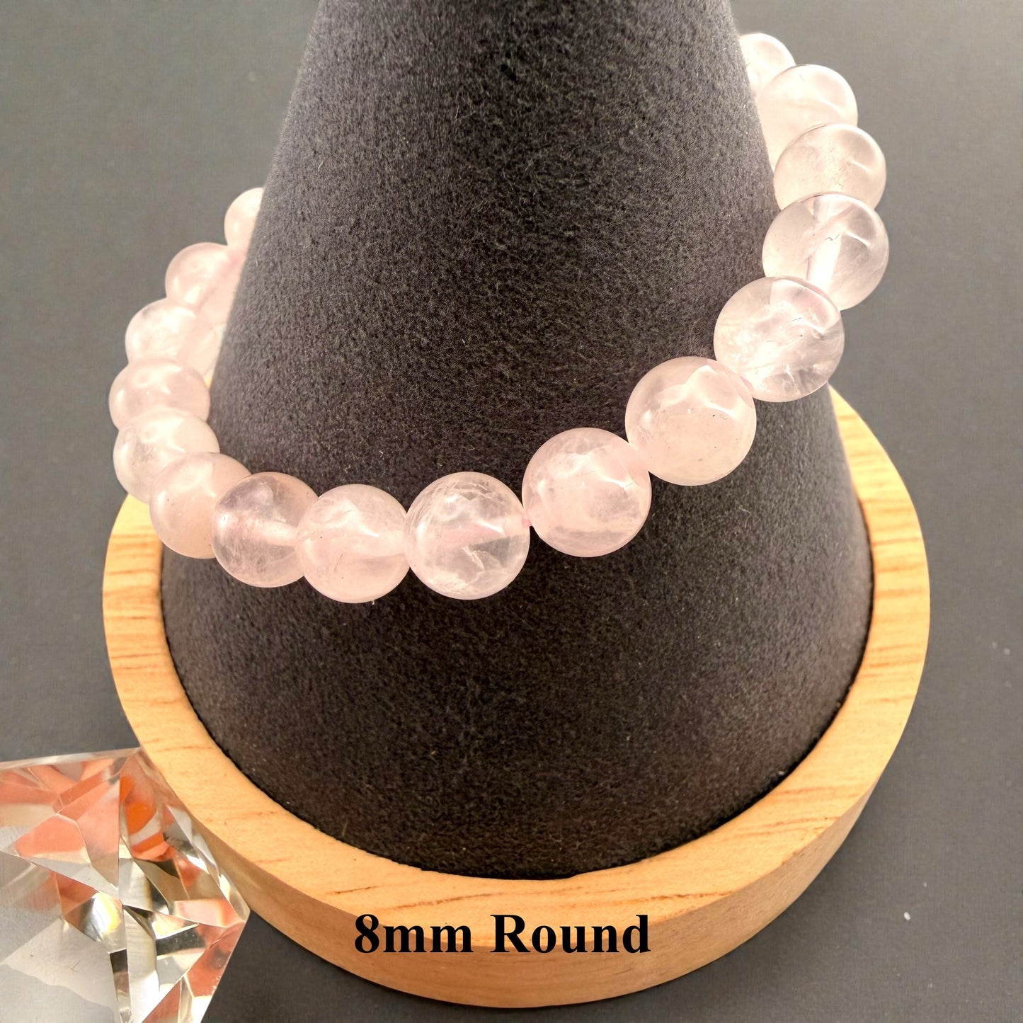 玫瑰石英串珠手鍊