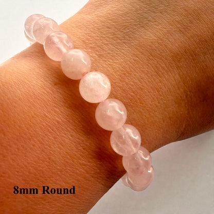玫瑰石英串珠手鍊