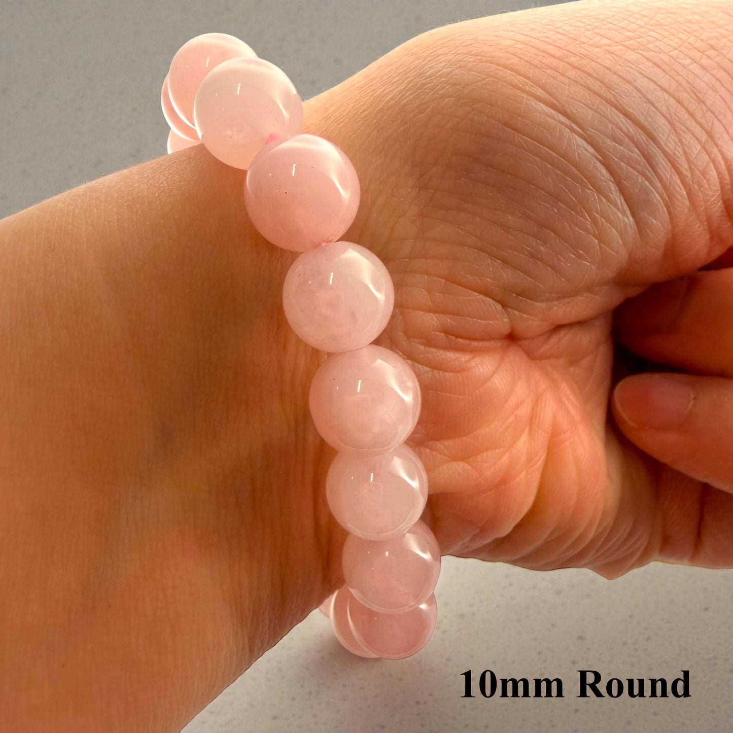 玫瑰石英串珠手鍊