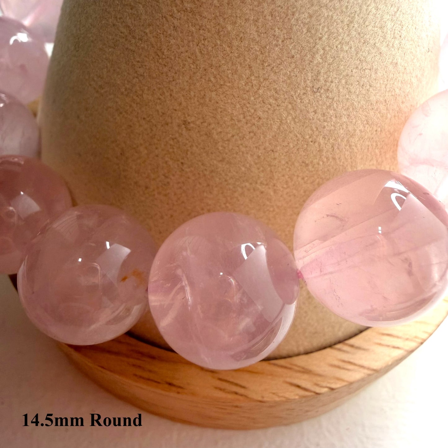 玫瑰石英串珠手鍊