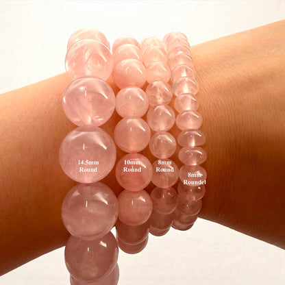 玫瑰石英串珠手鍊