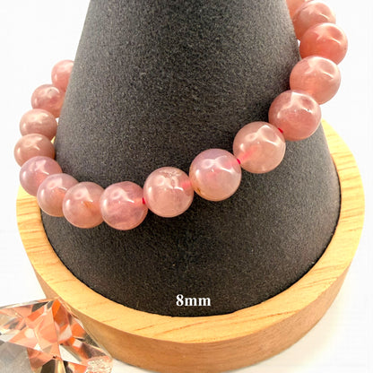 Lavender Rose Quartz Beaded Bracelets