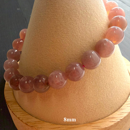 Lavender Rose Quartz Beaded Bracelets