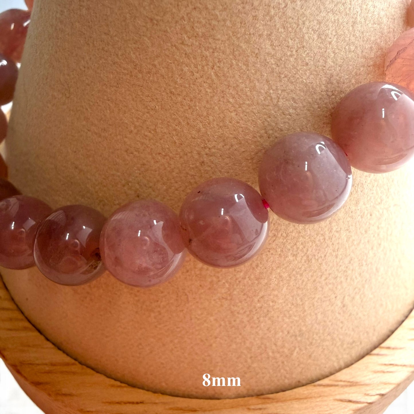 Lavender Rose Quartz Beaded Bracelets