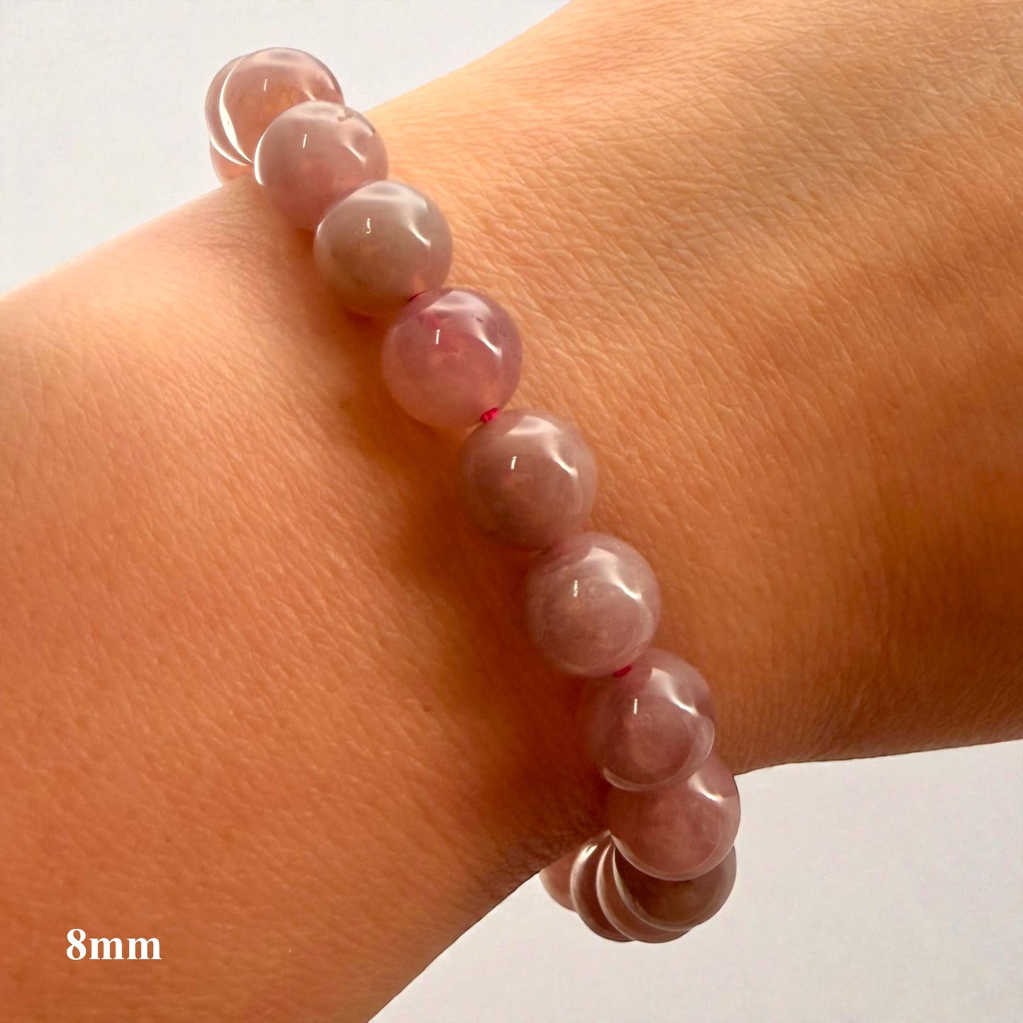 Lavender Rose Quartz Beaded Bracelets
