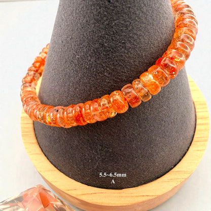 Premium Roundel Sunstone Beaded Bracelets