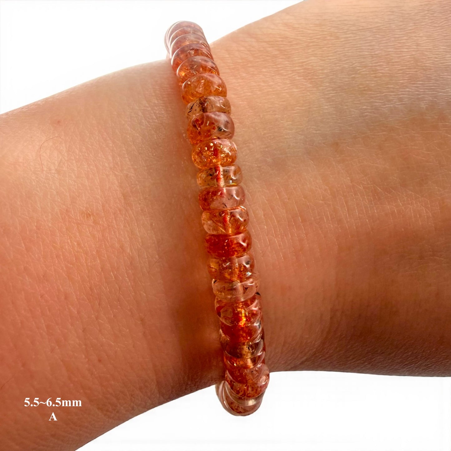 Premium Roundel Sunstone Beaded Bracelets