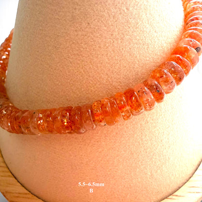 Premium Roundel Sunstone Beaded Bracelets