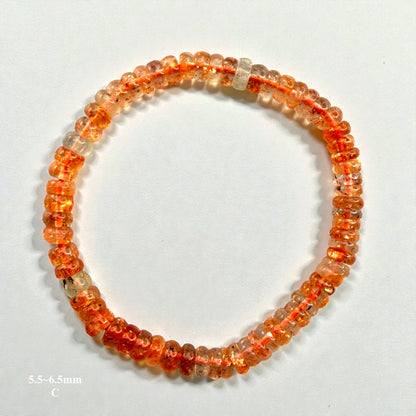Premium Roundel Sunstone Beaded Bracelets