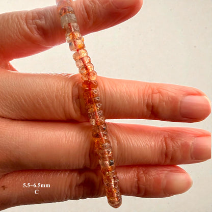 Premium Roundel Sunstone Beaded Bracelets