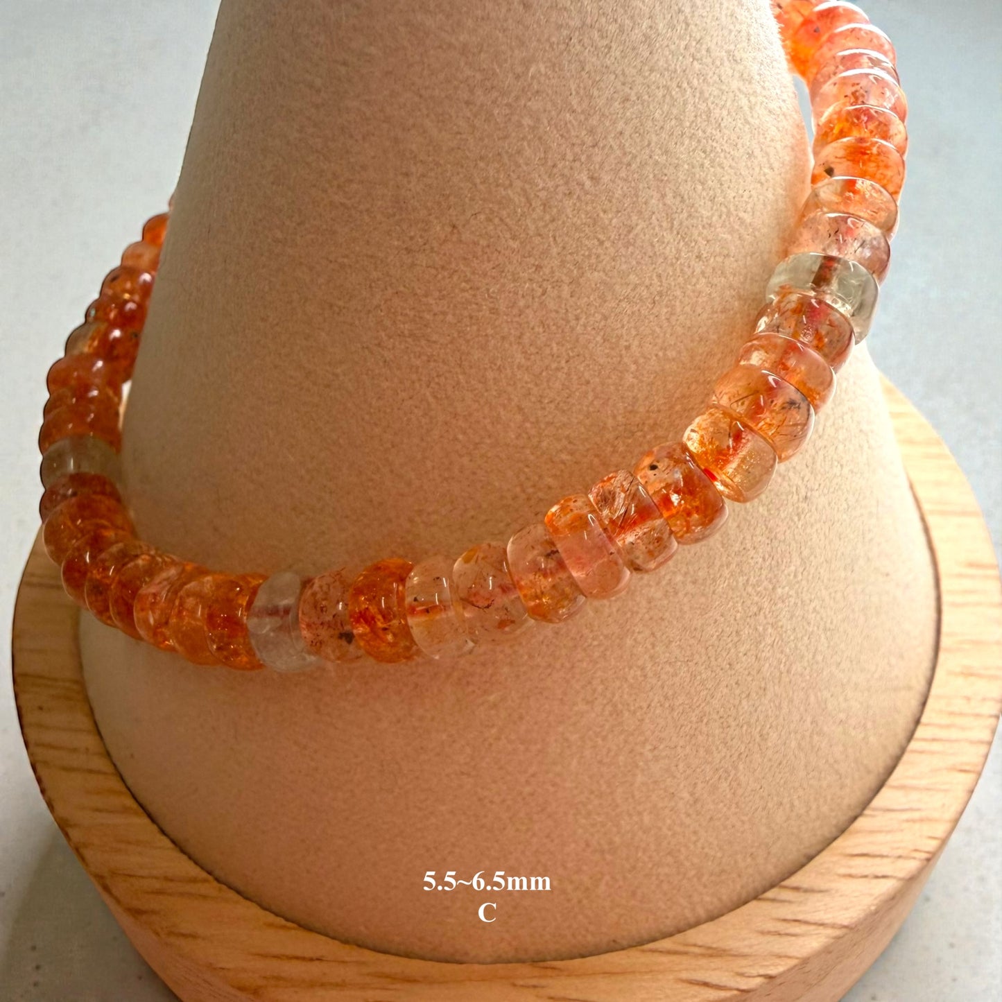 Premium Roundel Sunstone Beaded Bracelets