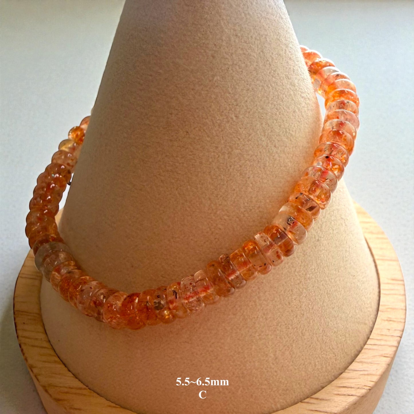 Premium Roundel Sunstone Beaded Bracelets