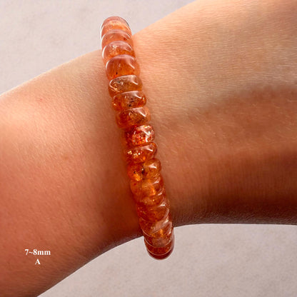 Premium Roundel Sunstone Beaded Bracelets