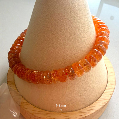 Premium Roundel Sunstone Beaded Bracelets