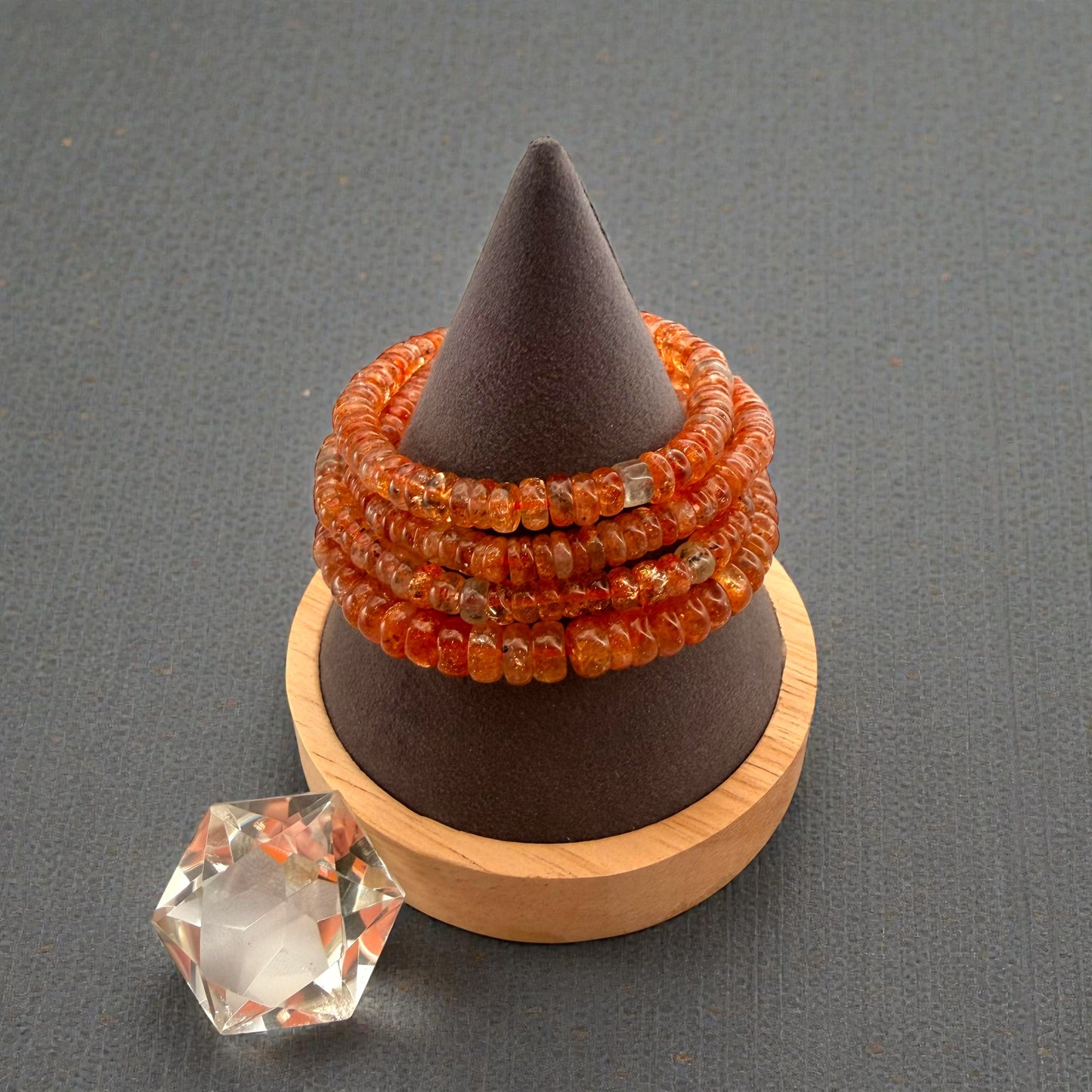 Premium Roundel Sunstone Beaded Bracelets