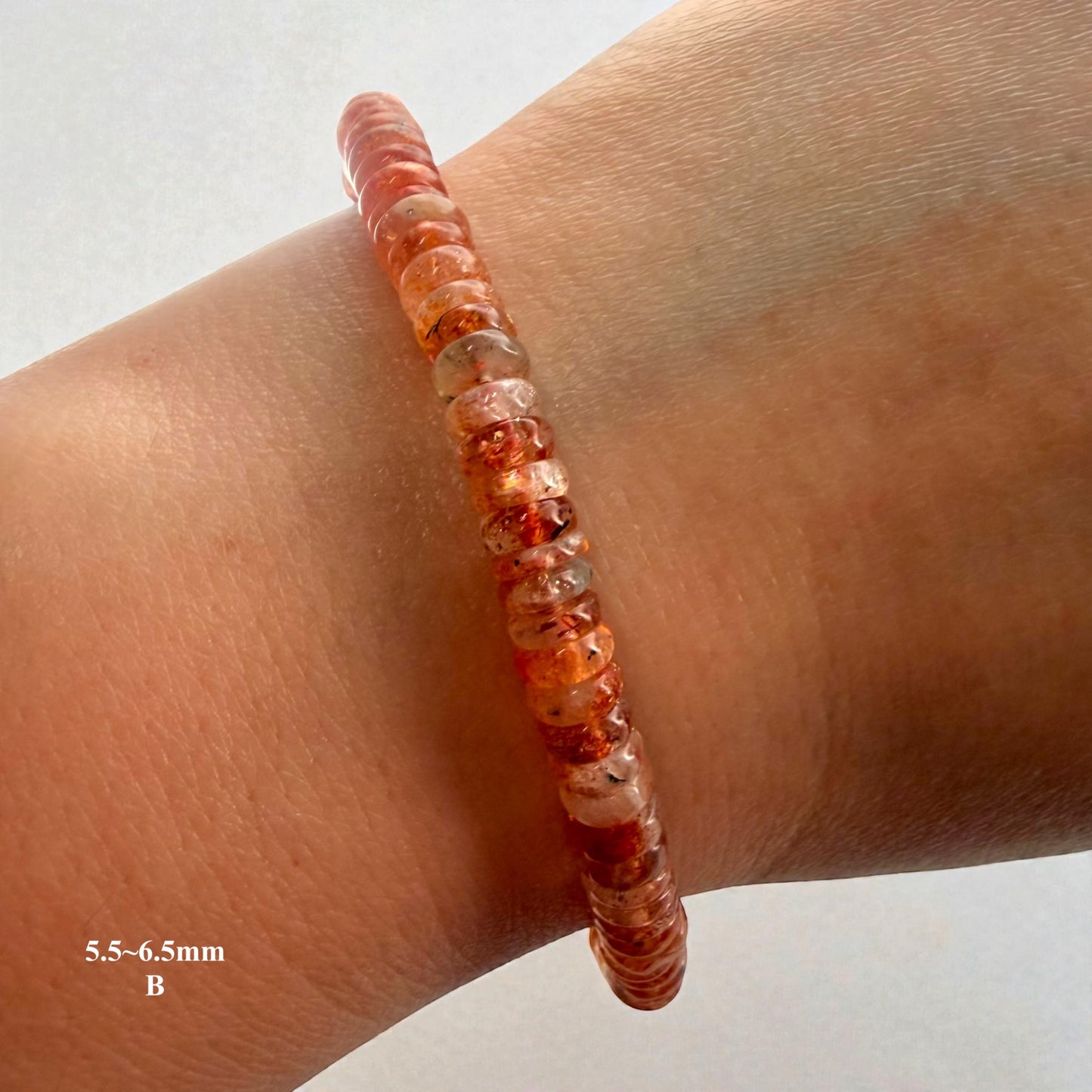 Premium Roundel Sunstone Beaded Bracelets