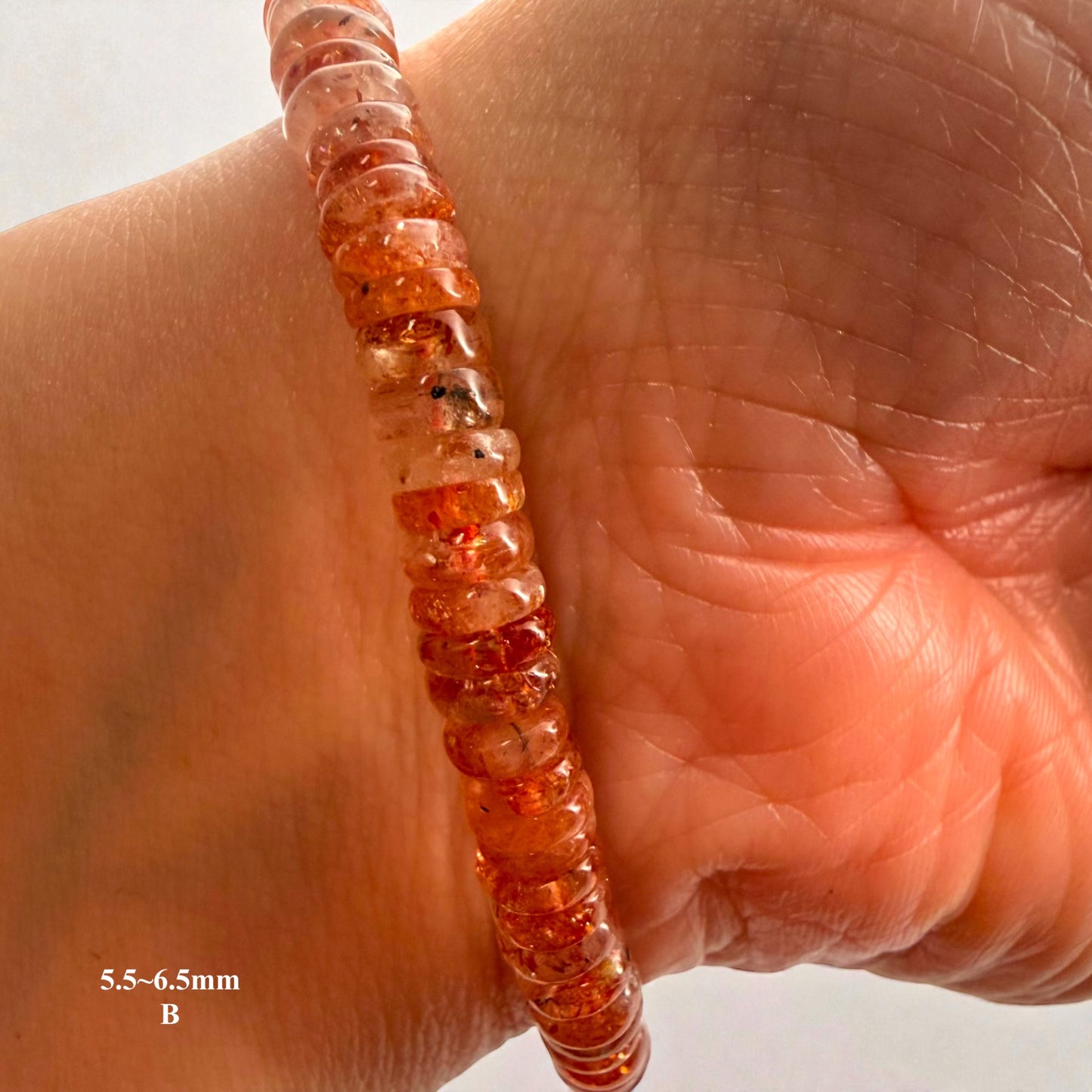 Premium Roundel Sunstone Beaded Bracelets