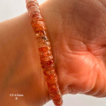 Premium Roundel Sunstone Beaded Bracelets