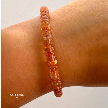 Premium Roundel Sunstone Beaded Bracelets