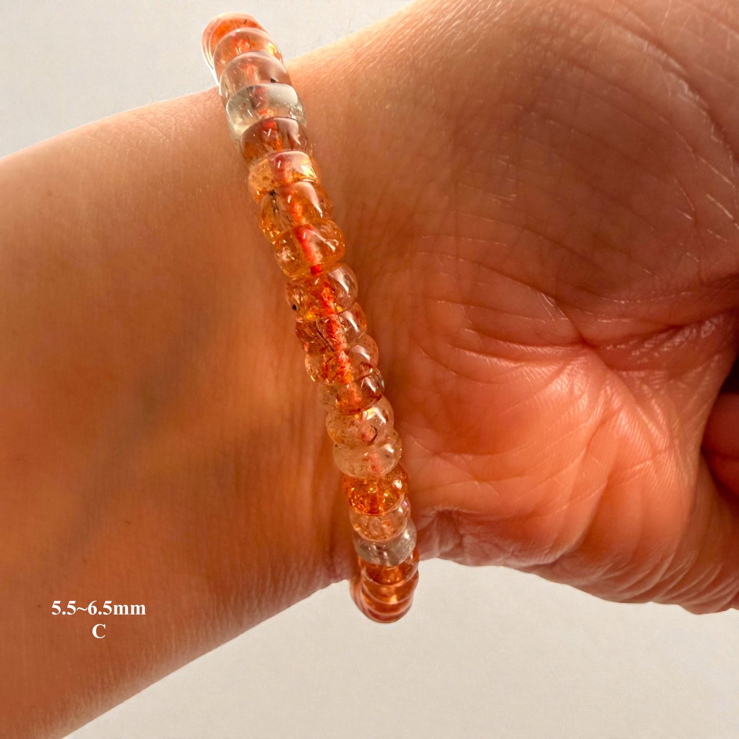 Premium Roundel Sunstone Beaded Bracelets