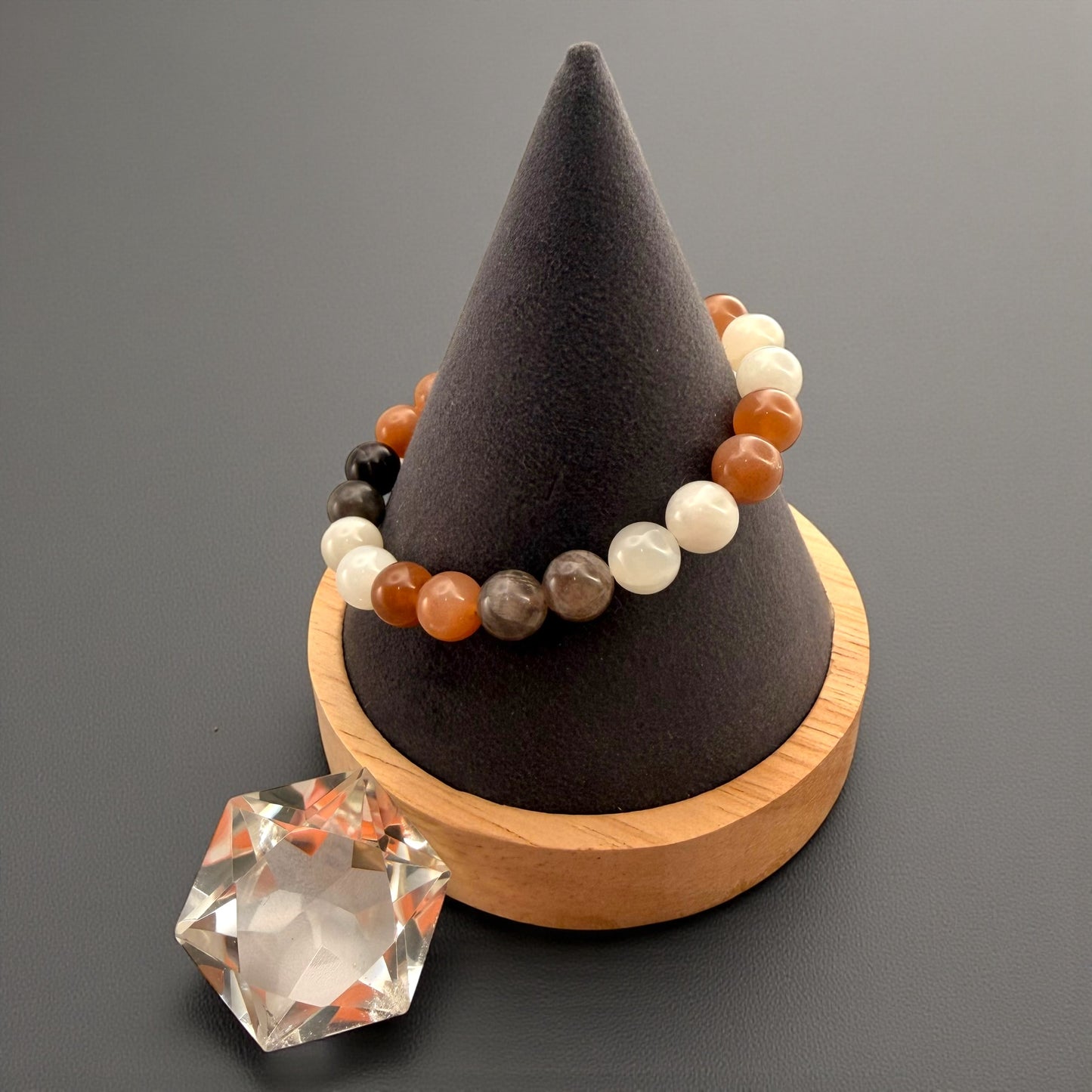 Multi-Color Moonstone Crystal Beaded Bracelets