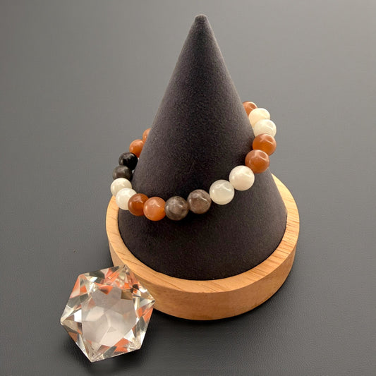 Multi-Color Moonstone Crystal Beaded Bracelets