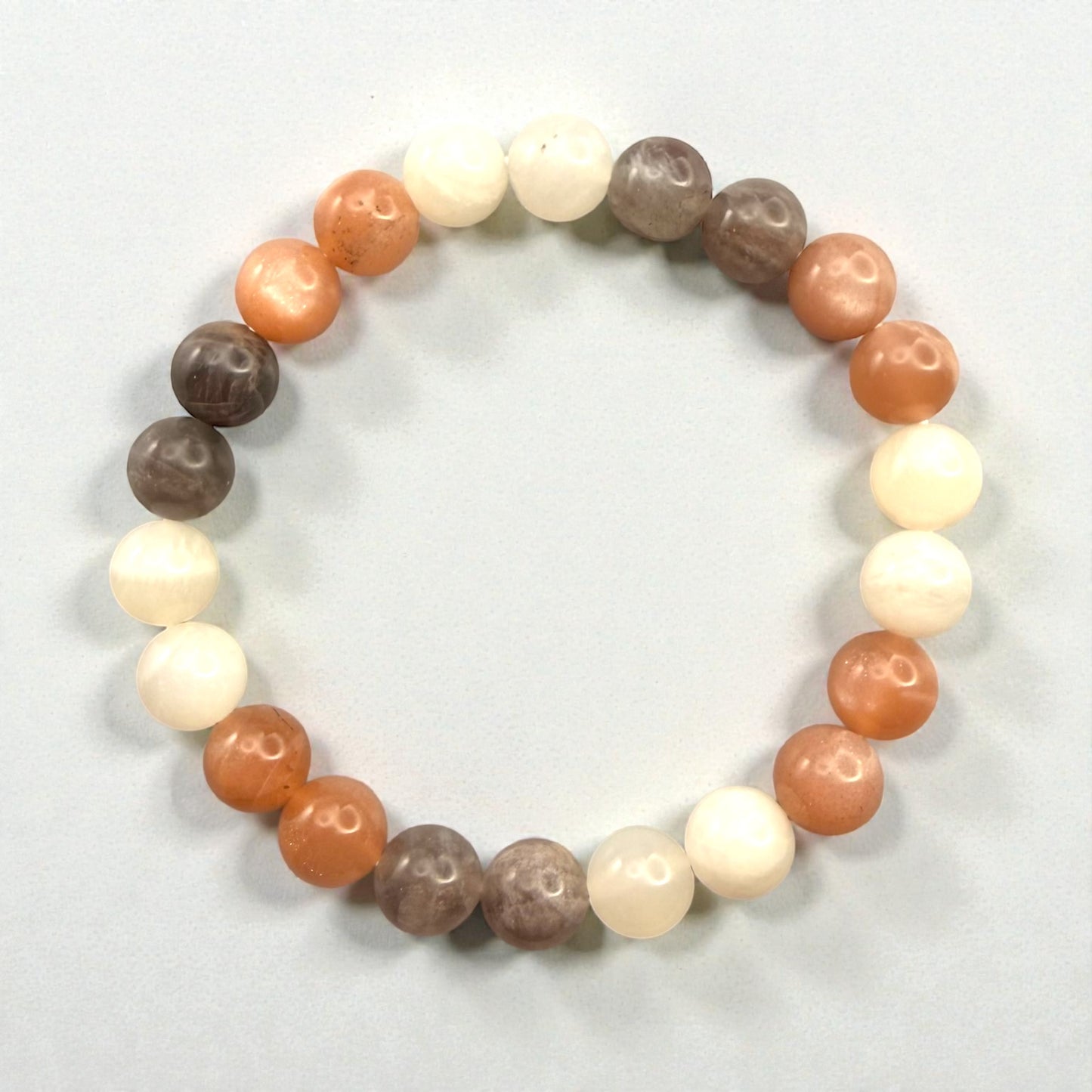 Multi-Color Moonstone Crystal Beaded Bracelets