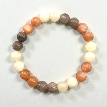 Multi-Color Moonstone Crystal Beaded Bracelets