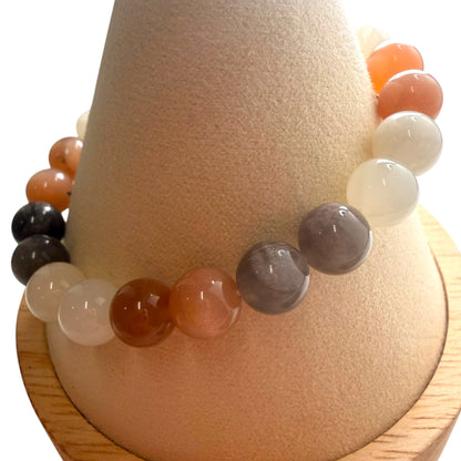 Multi-Color Moonstone Crystal Beaded Bracelets