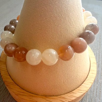 Multi-Color Moonstone Crystal Beaded Bracelets