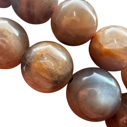 Black Moonstone/ Sunstone Crystal Beaded Bracelets