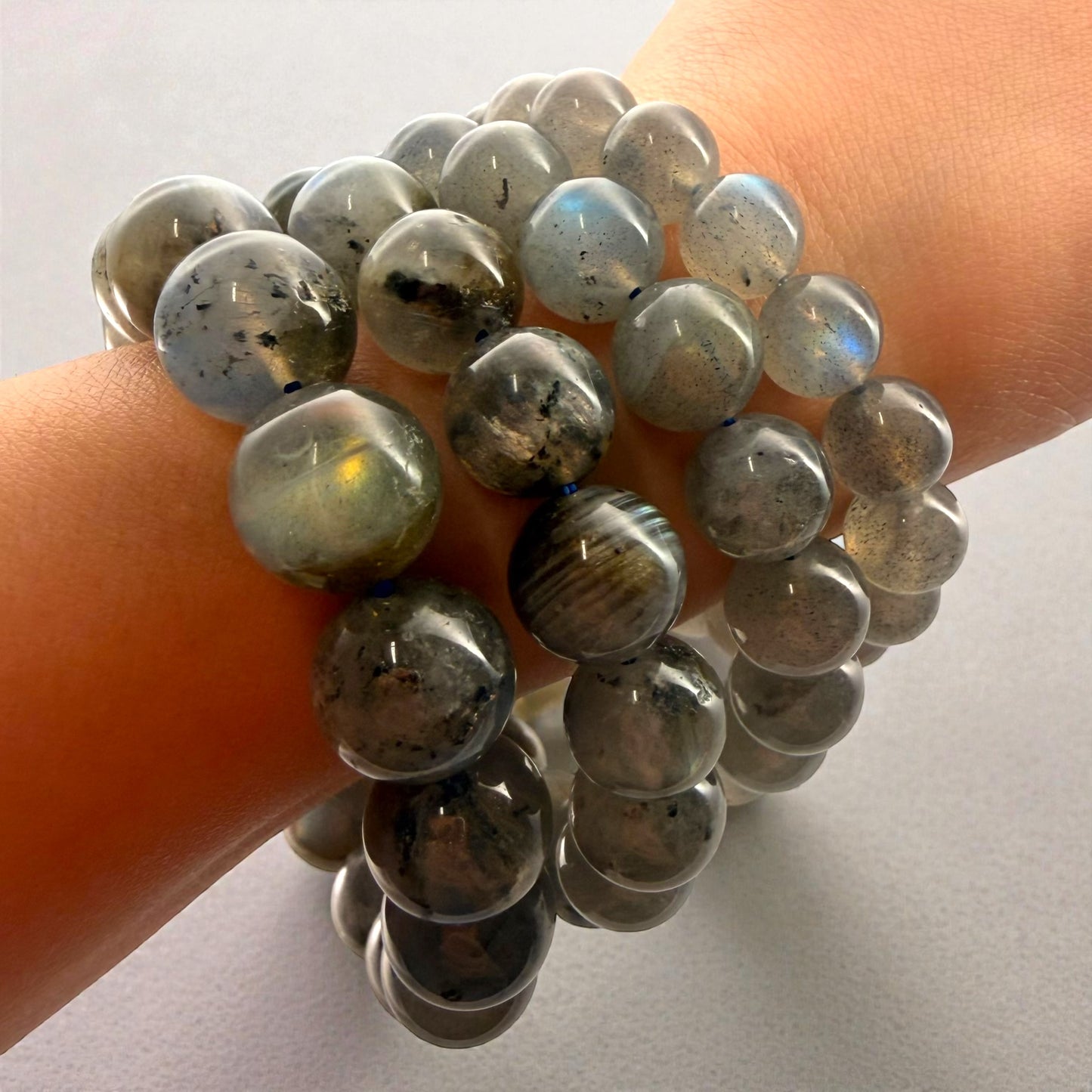 Labradorite Crystal Beaded Bracelets