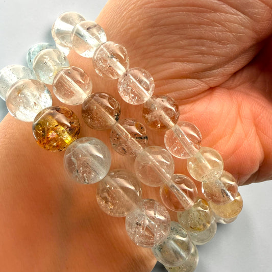 Topaz Crystal Beaded Bracelets