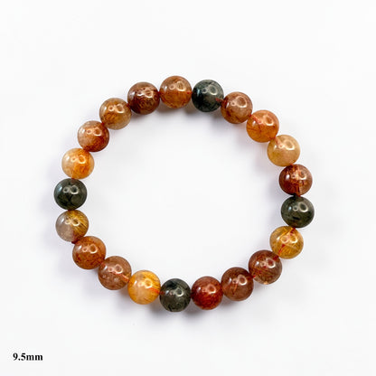 Muti Colored Rutilated Quartz Crystal Beaded Bracelets