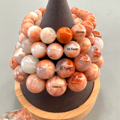 Cotton Candy Agate Crystal Beaded Bracelets