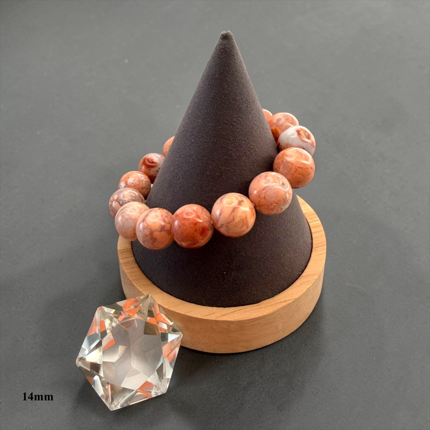 Cotton Candy Agate Crystal Beaded Bracelets