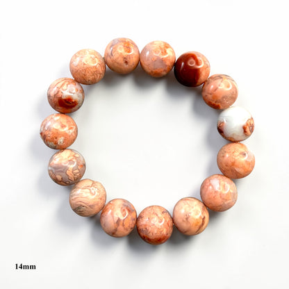Cotton Candy Agate Crystal Beaded Bracelets