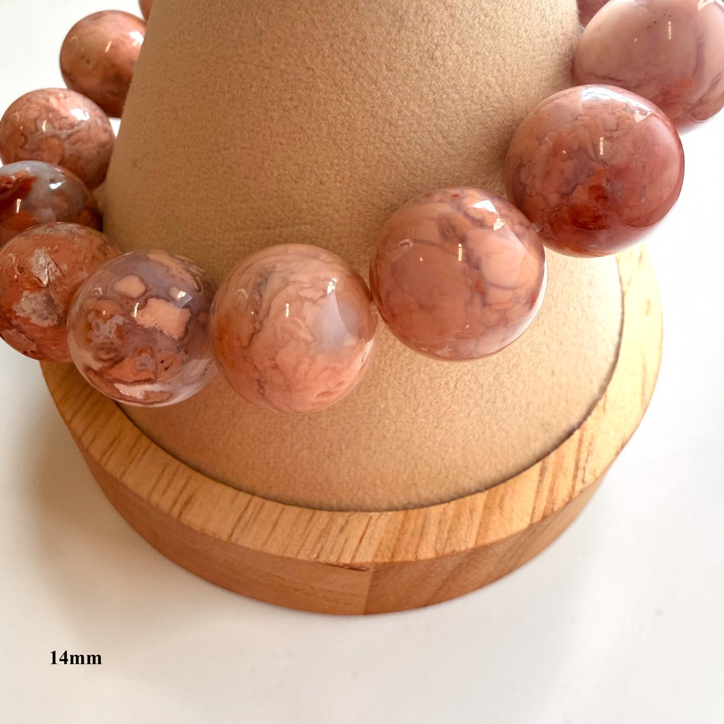 Cotton Candy Agate Crystal Beaded Bracelets