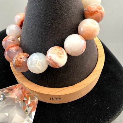 Cotton Candy Agate Crystal Beaded Bracelets