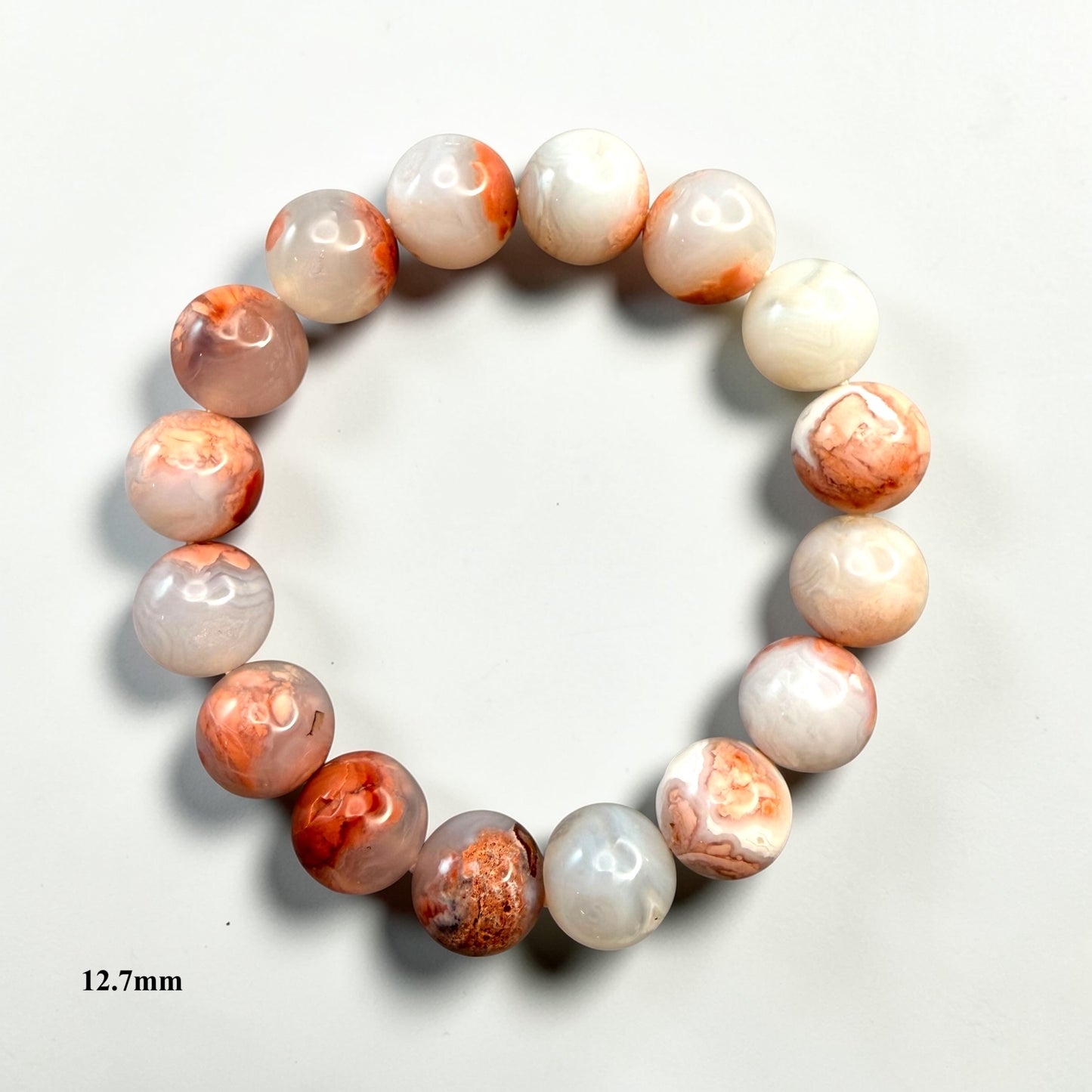 Cotton Candy Agate Crystal Beaded Bracelets