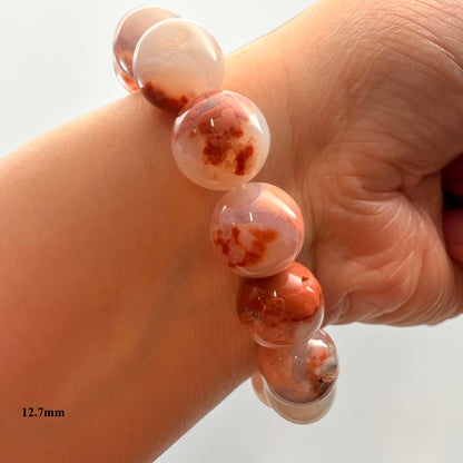 Cotton Candy Agate Crystal Beaded Bracelets