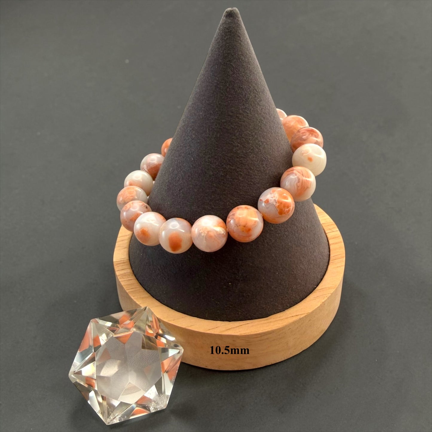 Cotton Candy Agate Crystal Beaded Bracelets