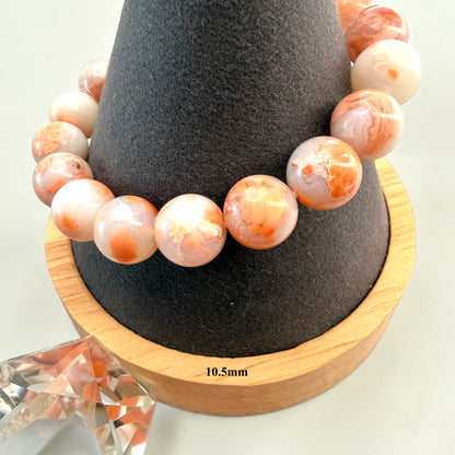 Cotton Candy Agate Crystal Beaded Bracelets