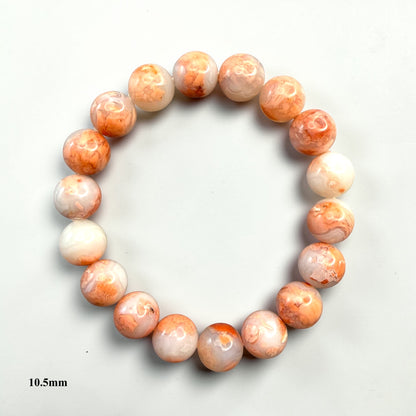 Cotton Candy Agate Crystal Beaded Bracelets
