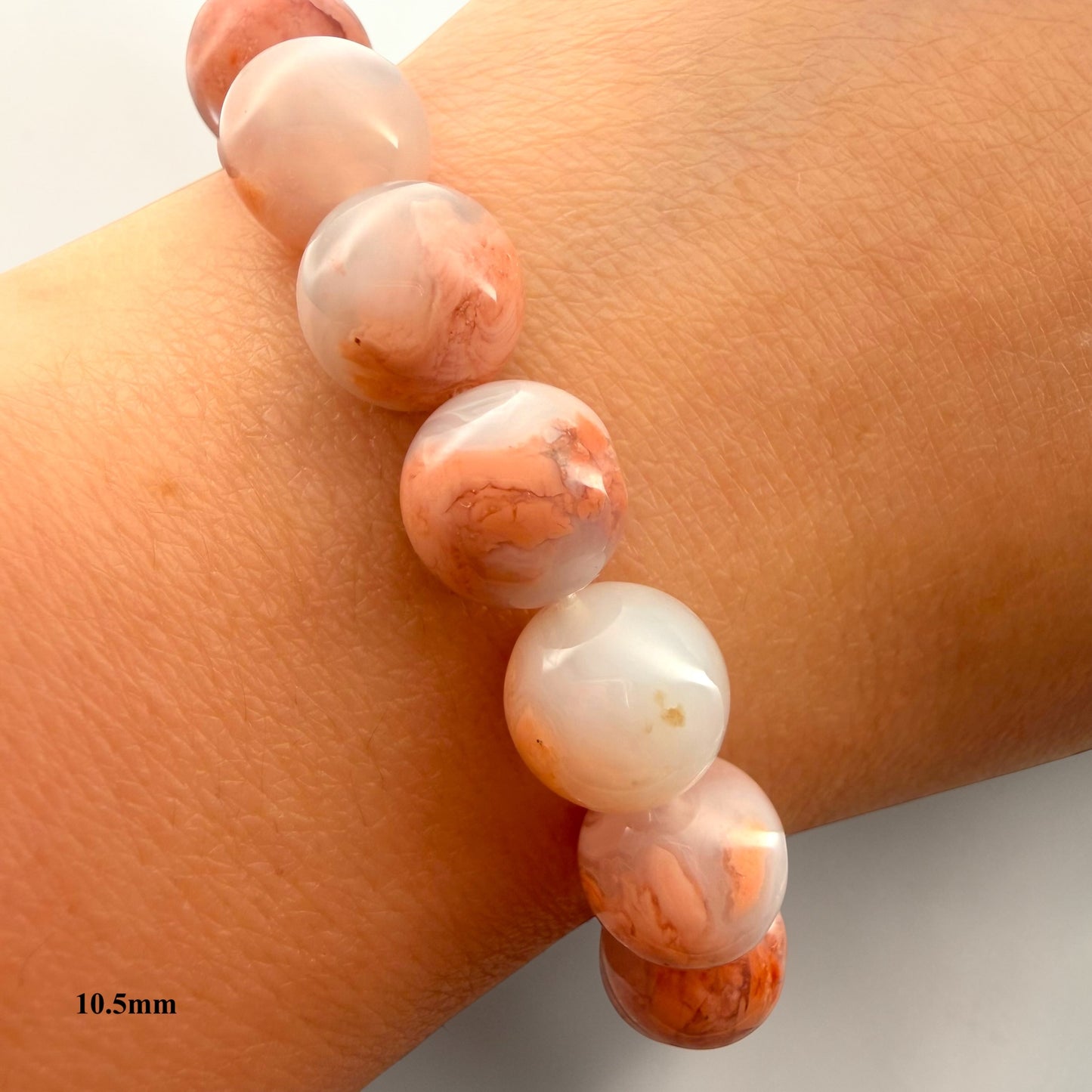 Cotton Candy Agate Crystal Beaded Bracelets