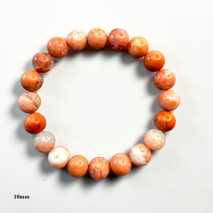 Cotton Candy Agate Crystal Beaded Bracelets