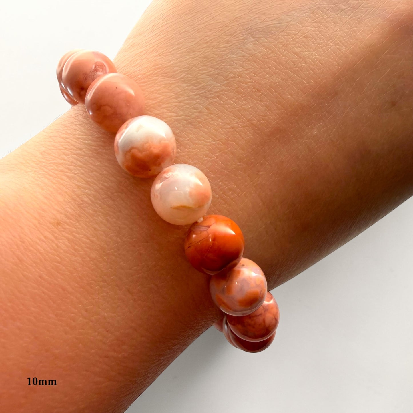 Cotton Candy Agate Crystal Beaded Bracelets
